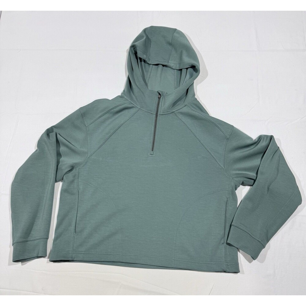Avia Athletic Pull Over Hoodie Green Size 12-14 W/ Pockets